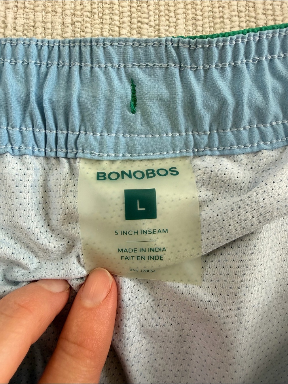 Bonobos green swim trunks Large - Picture 2 of 3